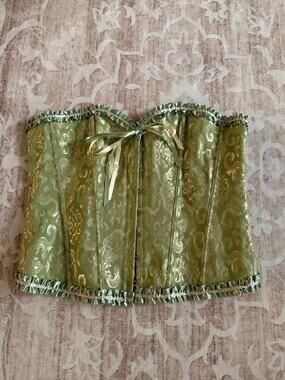 Green Over Bust Corset